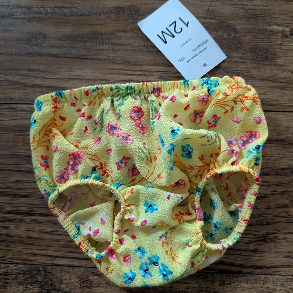 $ 💥3/$24‎ Bonnie Baby Striped Dress with Pink and Yellow Accents